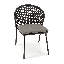 Maday Patio Dining Side Chair with Cushion-1912220502-1912220501