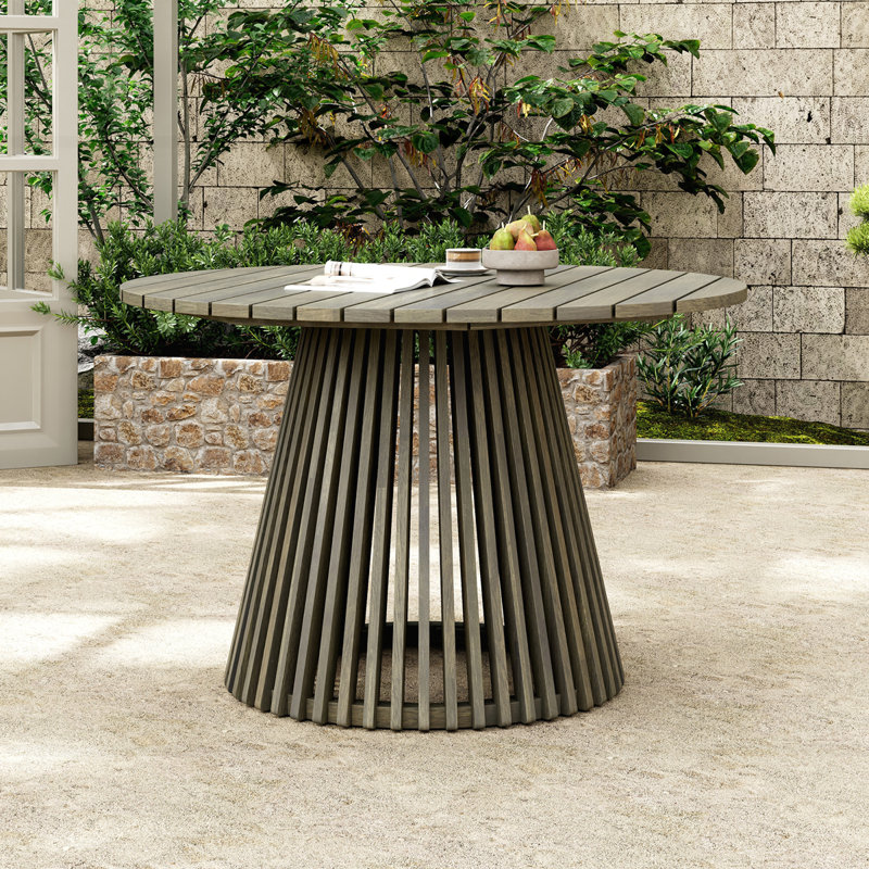 Table de salle à manger Alassane Catalina, Gris