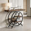 Console Chic avec tablettes fonctionnelles décalées