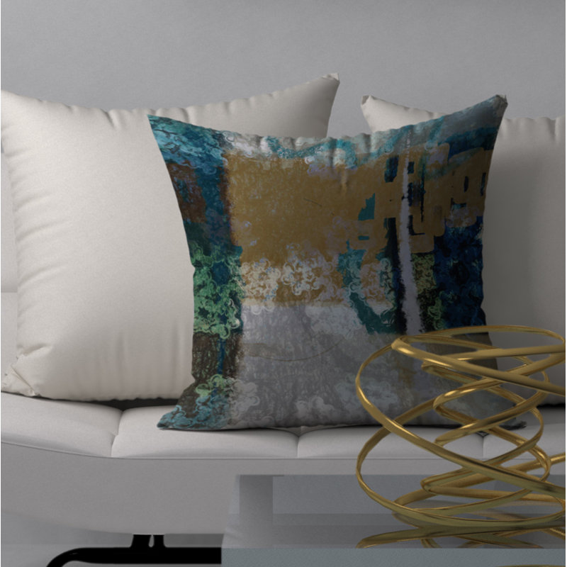 Housse de coussin décorative carrée exceptionnelle et insert, 20 po x 20 po
