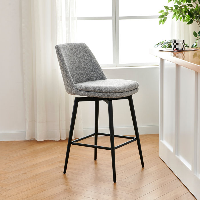 Wade Logan® Betzalel Swivel 27'' Stool & Reviews 