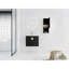 Meuble-lavabo de 24 po avec lavabo en céramique et compartiment latéral - apparence de meuble-lavabo de ton châtaignier noir-129909094