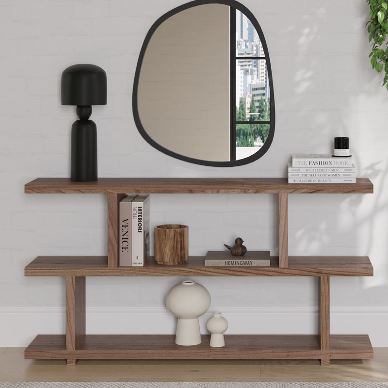 Miri 32.7" Accent Shelves, Walnut
