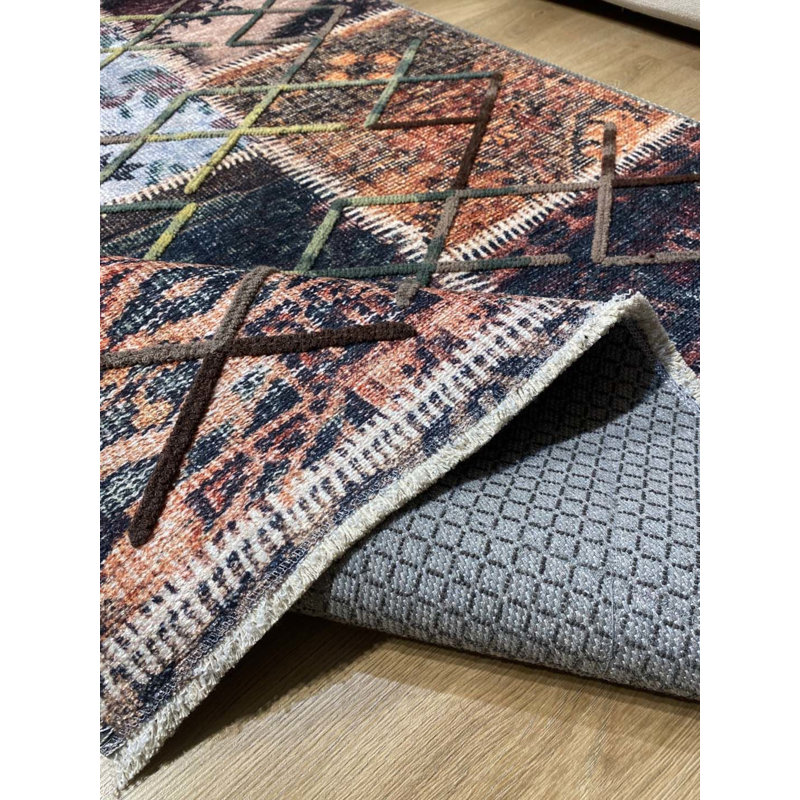 Tapis Lashia avec envers antidérapant, Tapis de couloir 2 pi 7 po x 8 pi 2 po