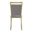 Chaise d'appoint rembourrée grise Mizell