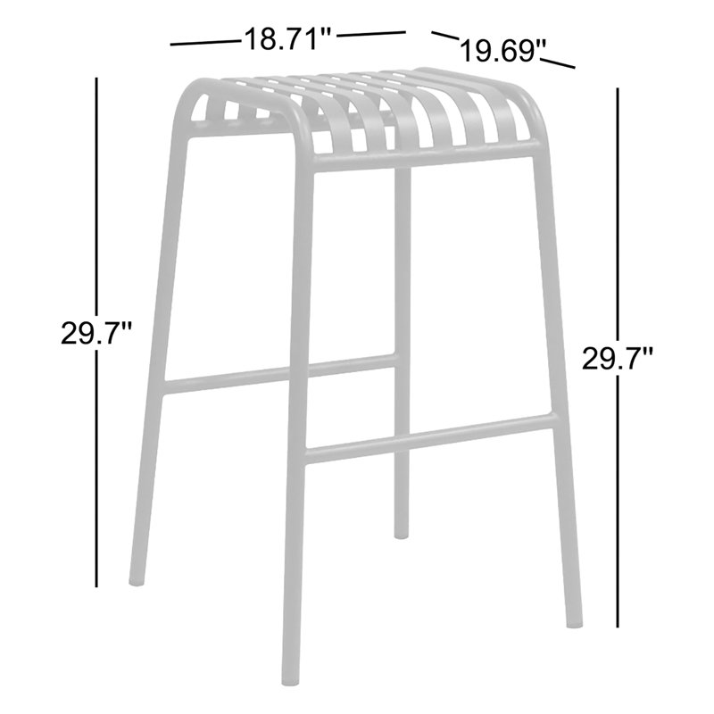 Tabouret de bar 15 po Abra, Vert foncé