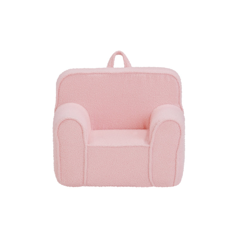 Kuddlez Kids Foam Chair Soft Pink, Pink