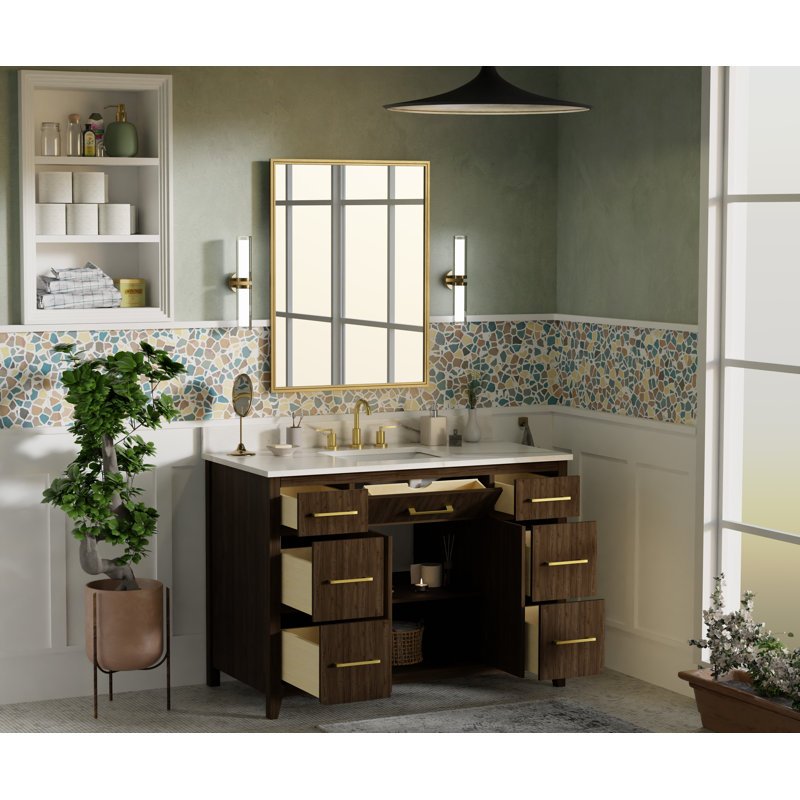Armoire de meuble-lavabo simple 48 po Warner