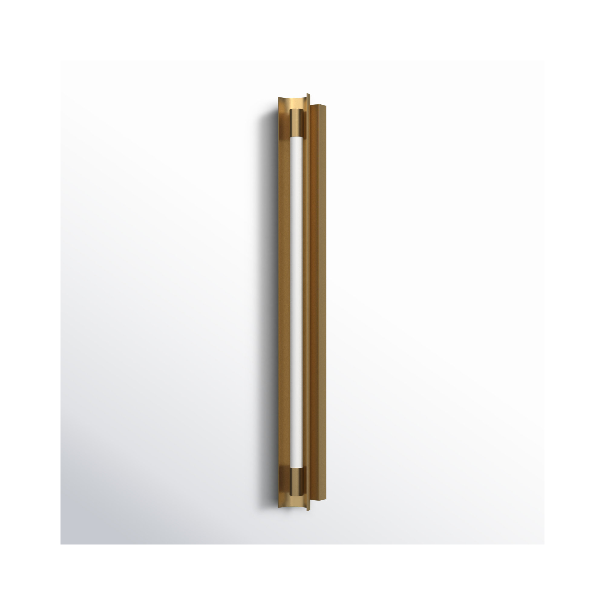 Marine Single Dimmable LED Bath Bar, Burnished Brass