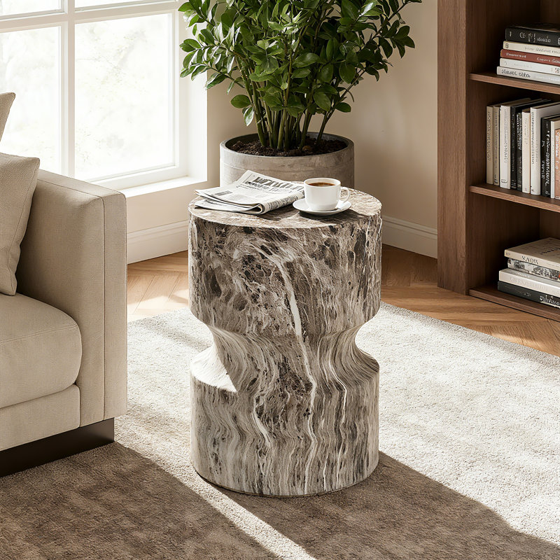 Tables de bout d'extérieur en faux ciment Cement