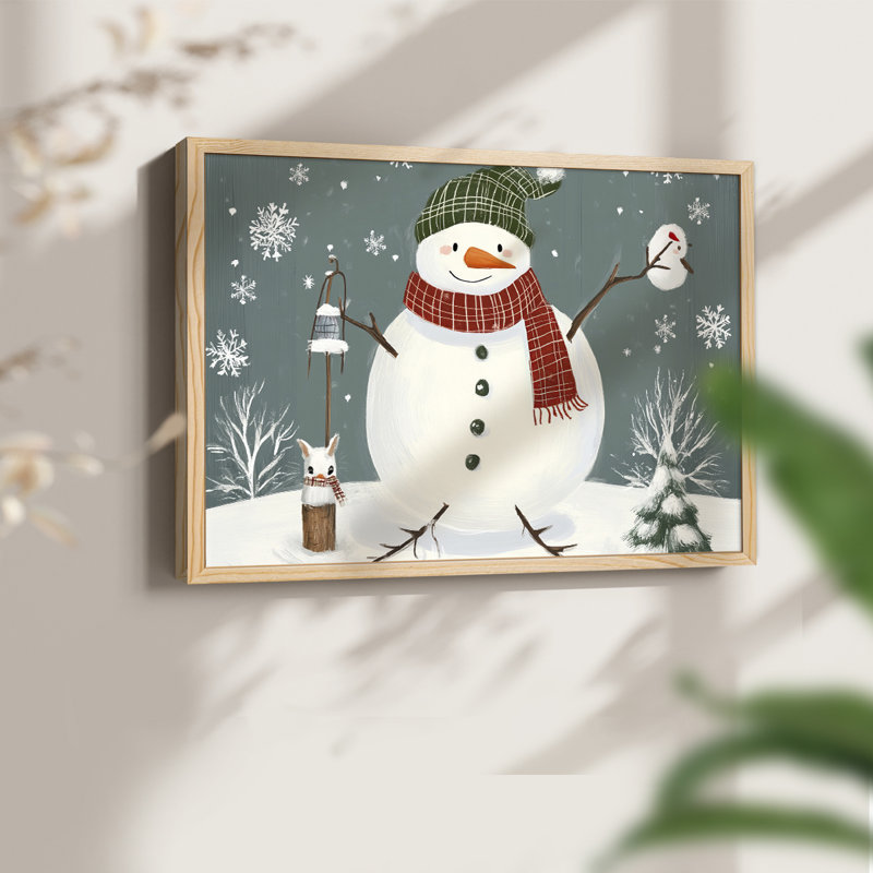 Art de Noël - CVI - Reproduction encadrée - Restickable, H 8 po x l 10 po, Naturel