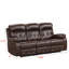  Ensemble de salon inclinable en cuir Vegan-815074623