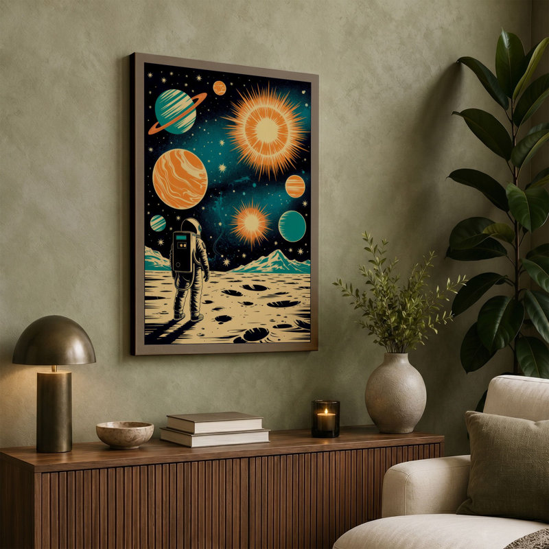 Print, 30x20 - 76.2 x 50.8 cm, Teal Border