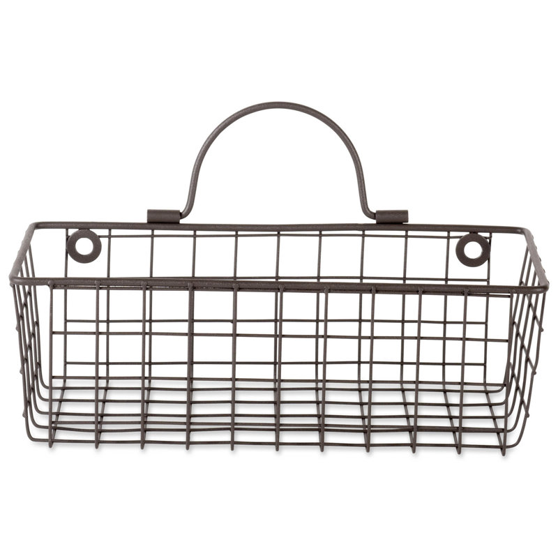 Rangement mural avec paniers Dorn, Bronze, l 11,8 po x H 4 po x P 5,5 po