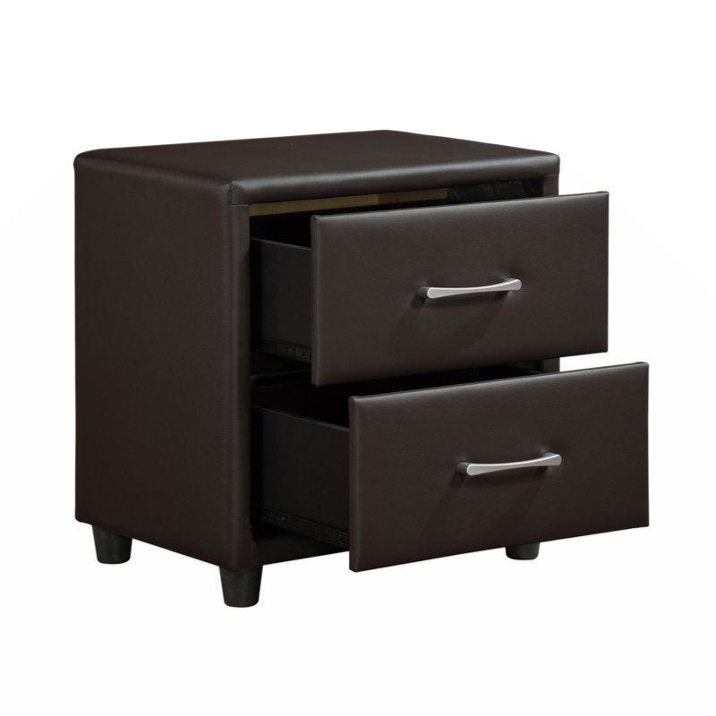 Table de chevet Kalilah, Marron foncé