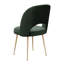 Chaise en velours vert forêt Cheryl-1041677681