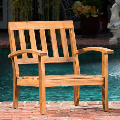 Fauteuils club en bois épais et rembourrés pour l'extérieur, assise profonde, couleur, 12,8 kg, profondeur 82,5 cm, imperméable, assemblage requis, coussin recouvert de 71 x 83,5 cm.