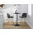 Swivel Upholstered Counter Stool with Metal Frame-94398874