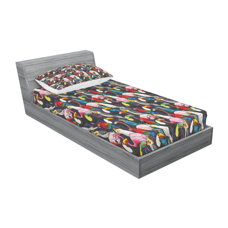 Microfiber Sheet Set, Twin Sheet Set with Fitted Sheet