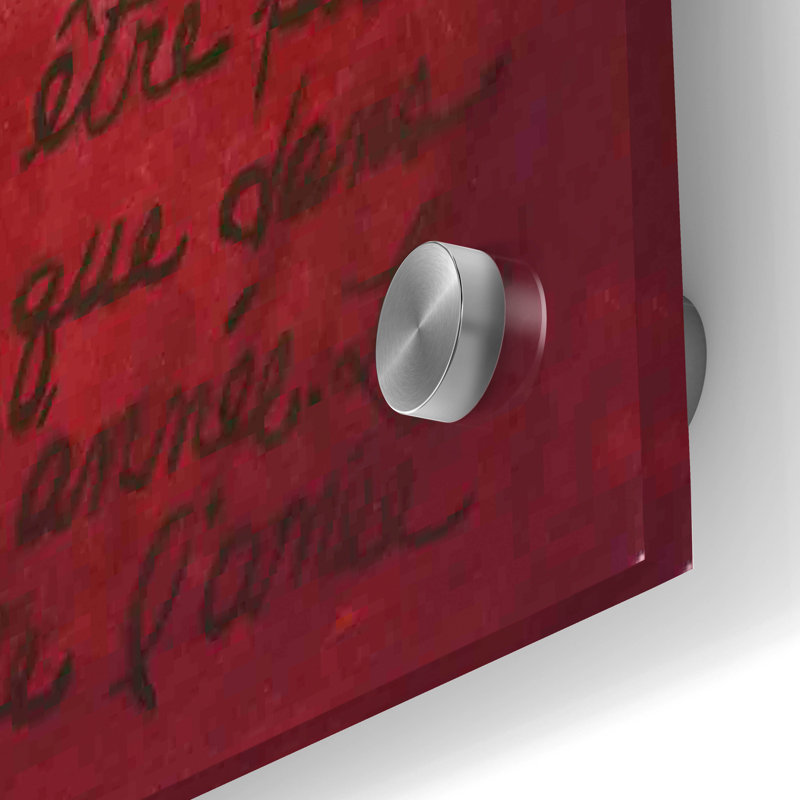 «Veggies On Red L Carotte» par Andrea Strongwater, art mural en verre acrylique, H 36 po x l 24 po x P 0,2 po