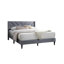 Linen Bed with Tufted Headboard-404982020-405671602