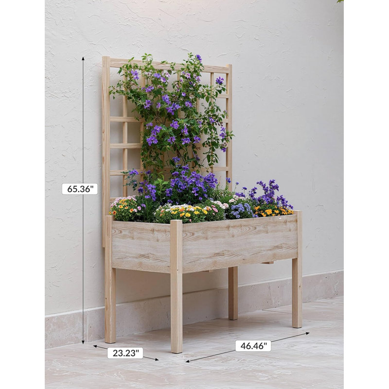 Wood Raised Garden Bed