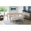 Ensemble de salle à manger 3 pièces en bois massif avec 2 bancs-1059810060-1059810062-1059810061