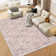 Oriental Machine Washable Rug with Rubber Backing for Living Room Non-Slip Dining Room Rug Easy-Cleaning Floor Carpet for Bedroom Office Playroom_OKPHO_155Y_Floral;Oriental_Pink