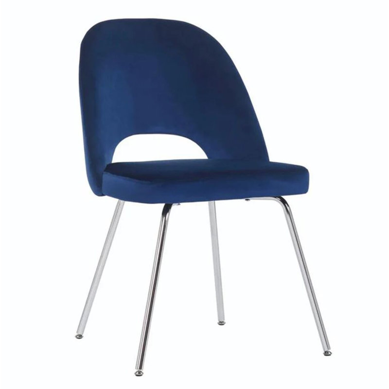 Sandy Chrome Chair, Blue, 2