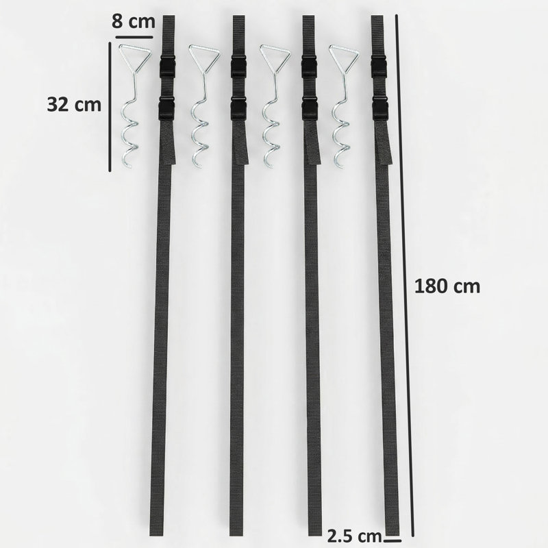 HOMCOM 0.6cm Anchor Kit