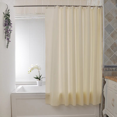 Rideau de douche avec crochets inclus