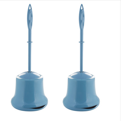 Bath Bliss Plastic Toilet Brush And Holder