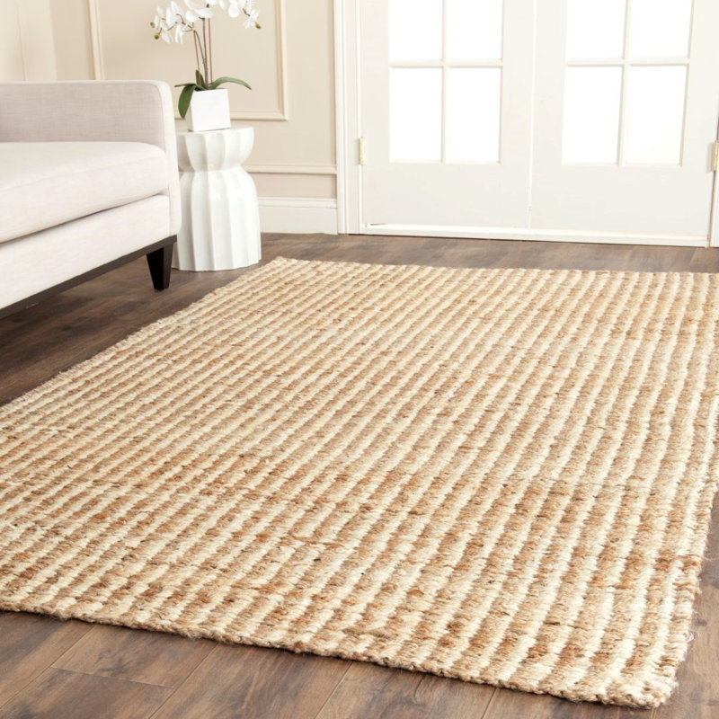 Tapis ivoire tissé à la main Chester, Rectangle 2 pi 3 po x 4 pi