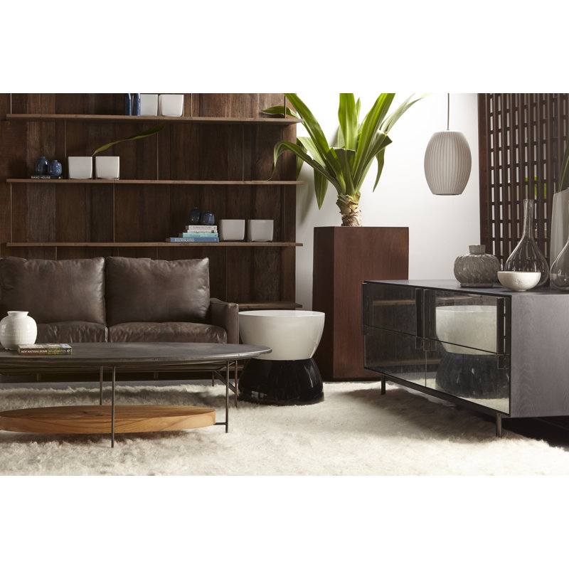 Thomas Bina Leather Loveseat