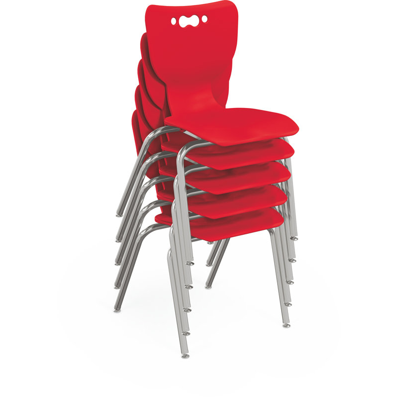 Chaise de classe Hierarchie, Rouge, 14"