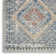 Tapis géométrique bleu / brun / beige