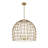 Robbie 4-light 19.69 inch Oversize Rattan Boho Dimmable Adjustable Pendant Light Chandelier