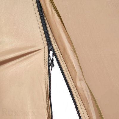 Tente chaude pour 4 à 6 personnes, tente tipi d'hiver portative avec prise de poêle, tentes de camping en toile imperméables, tentes légères 4 saisons pour la randonnée, la pêche et la randonnée, taille L