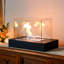 Elianagrace Bio-Ethanol Outdoor Tabletop Fireplace with Flame Guard