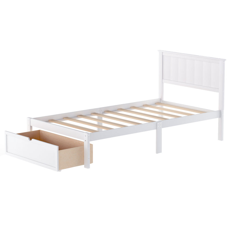 Gerkman Storage Platform Bed, Full, White