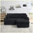 Modern Multi-Function Sofa with Hidden Reclining and Cup Holders-1552538654