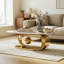 Table basse ovale en faux marbre Cogliandro-323301485