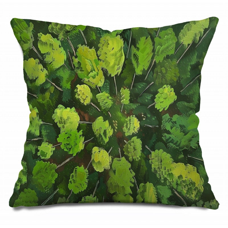 Coussin Trendy, Vert, H 26 po x l 26 po