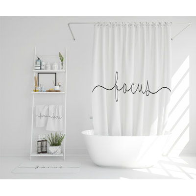 Nashad Polyester Shower Curtain Set