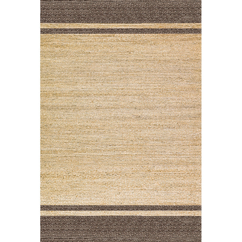 Tapis décoratif beige en osier, Rectangle 3 pi 9,81 po x 4 pi 11,06 po