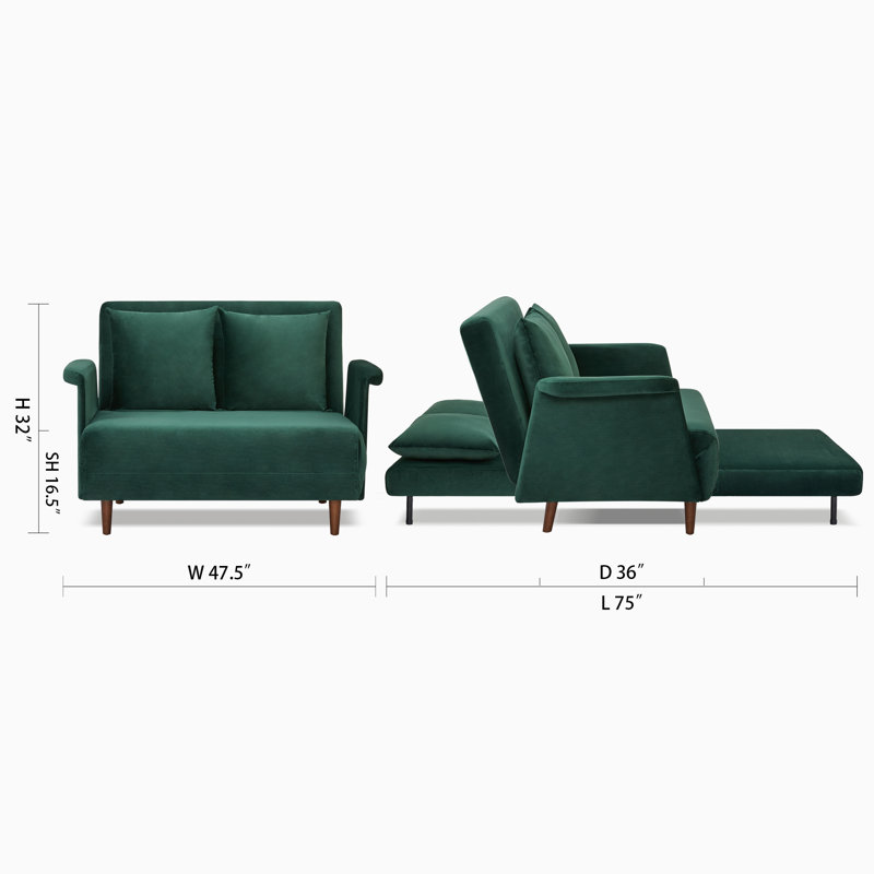 Finnick Velvet Accent Chair, Green Velvet