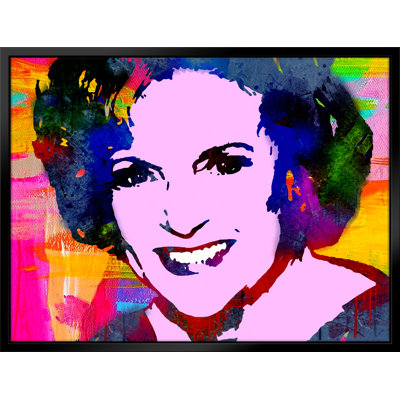 Inspired by Betty White Pop Art-Giclee on Canvas with Float Frame Horizontal