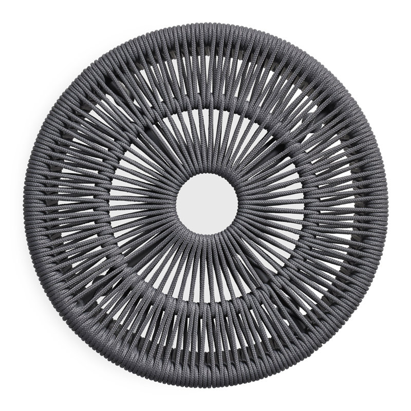 Tether Outdoor Ottoman, Charcoal