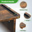 Support pour écran double, support pour écran avec longueur et angle réglables, support pour bureau en bois, support pour écran