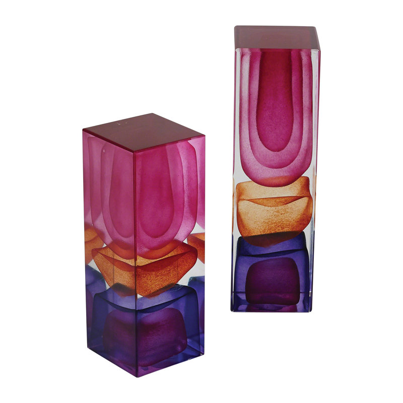 Dew Drop, 6.75" H x 2.5" W x 2.5" D, Pink